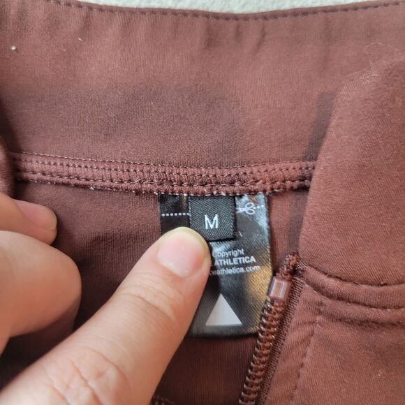 Balance Athletica Cropped Zip Up Jacket Size Medium Brown - Picture 5 of 8